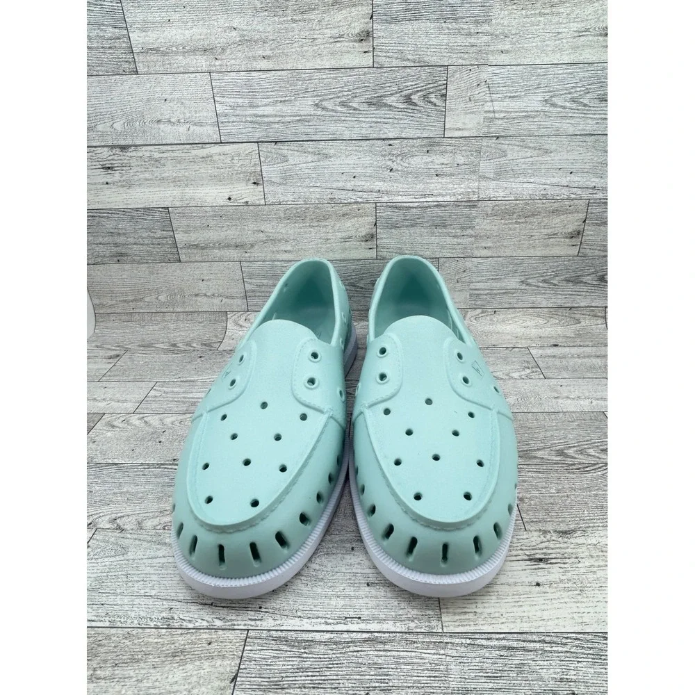 Sperry Top Sider Boat Shoes Slip On Teal‎ Aqua Men Size 9M